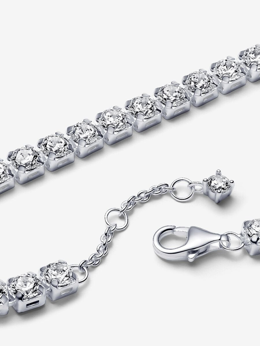 Pandora Tennis Bracelet Sterling silver Sparkling Bold