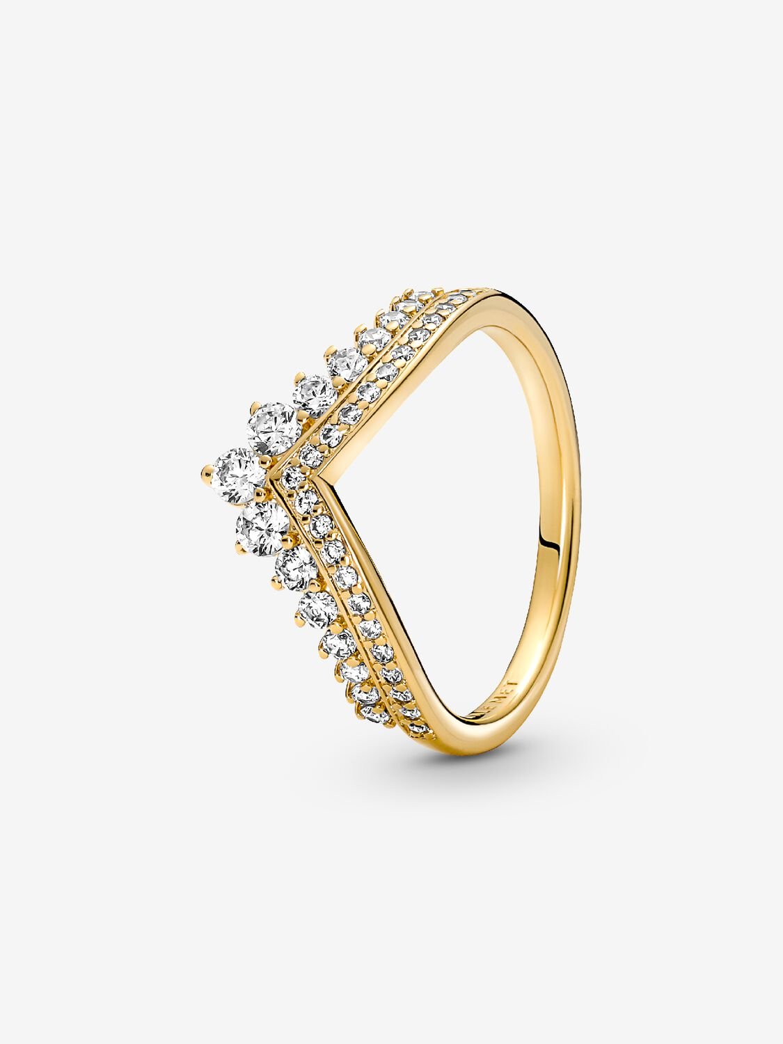 Pandora Timeless Wish Tiara Ring 14k Gold Plated