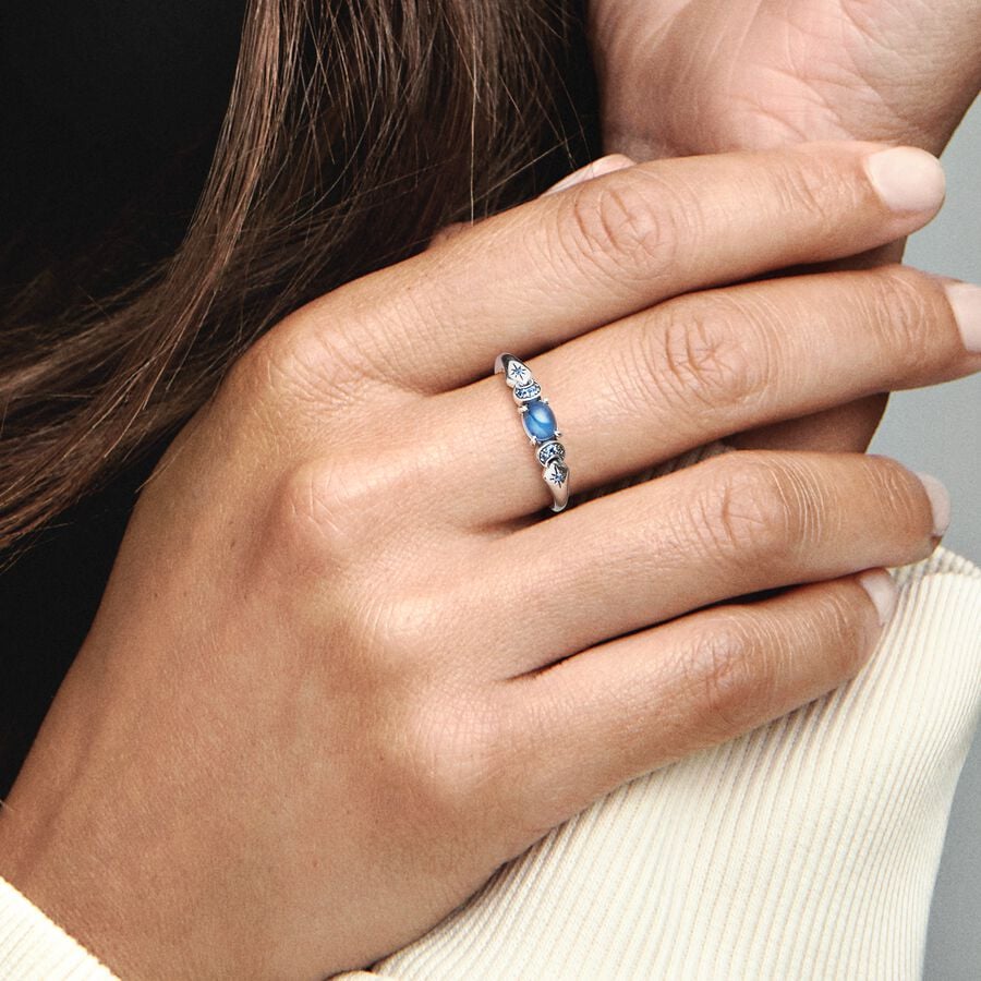 Pandora Princess Jasmine Ring Blue