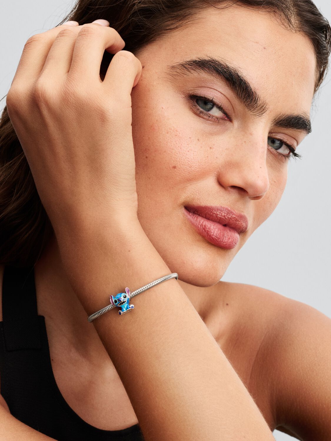 Pandora Disney Stitch Charm Sterling silver Blue