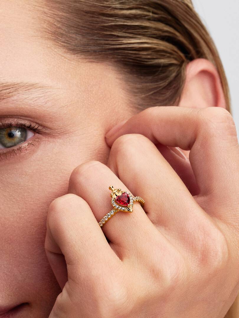 Pandora Disney Villains Evil Queen Ring 14k gold plating