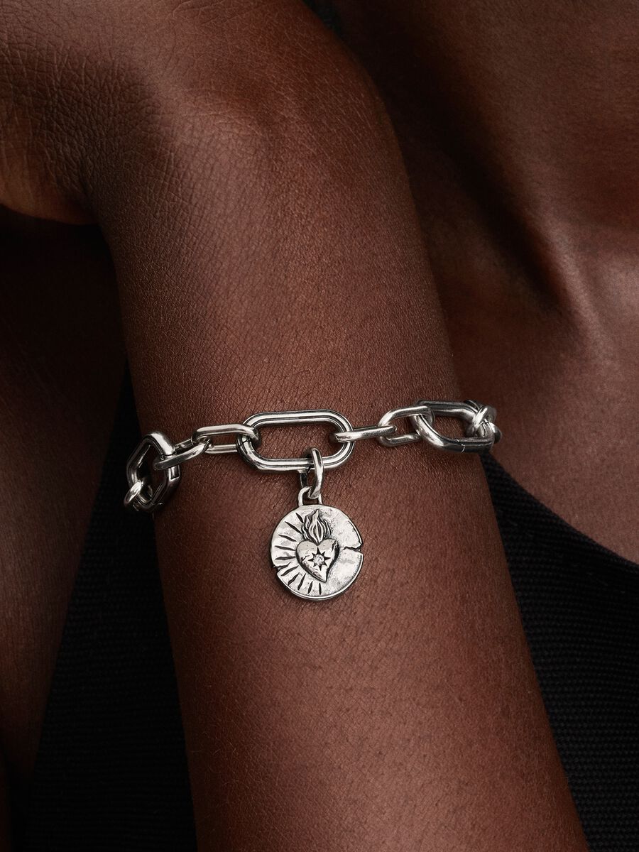 Pandora Heart Medallion Charm Sterling silver