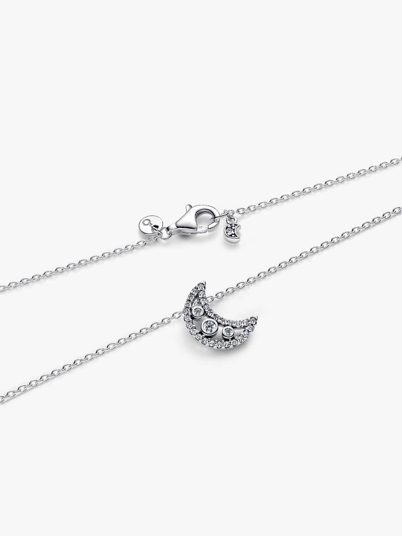 Pandora Crescent Moon Pendant Necklace Sterling silver