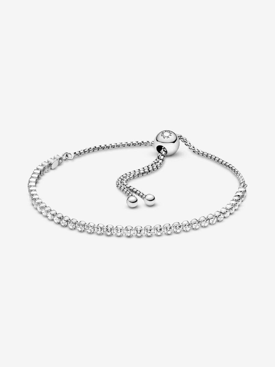 Pandora Sparkling Slider Tennis Bracelet Sterling silver