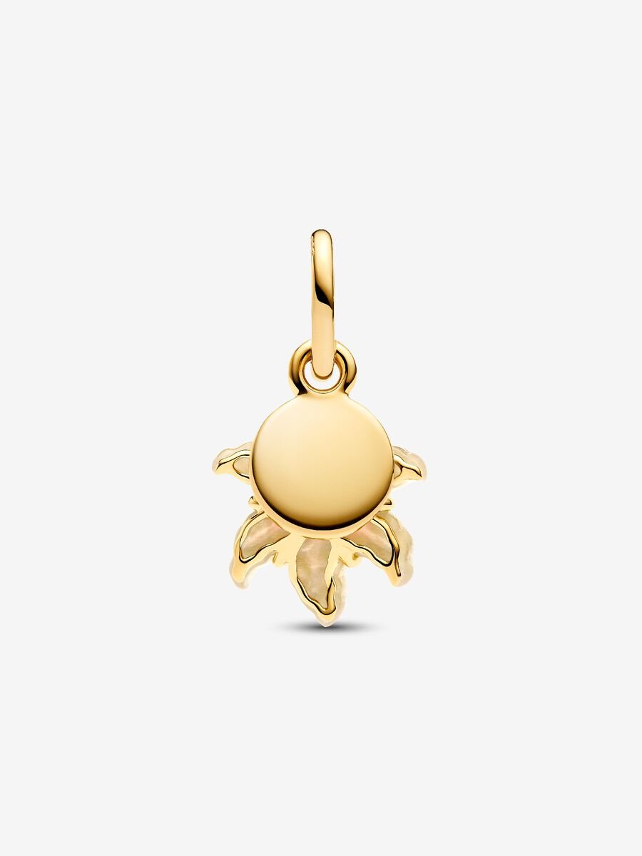 Pandora Disney Tangled Sundrop Flower Glow-in-the-dark Charm 14k gold plating
