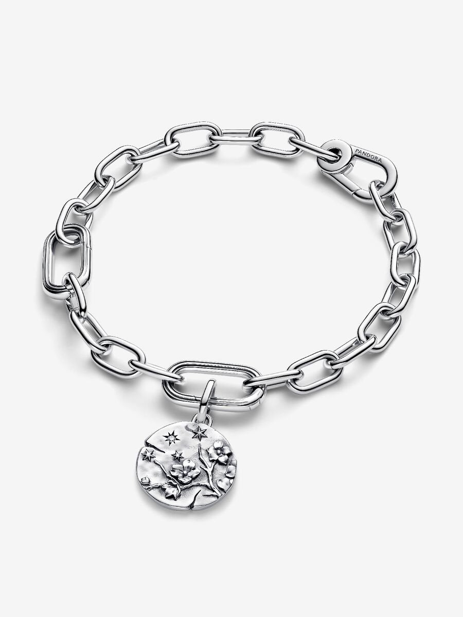 Pandora Cherry Blossom Medallion Charm Sterling silver
