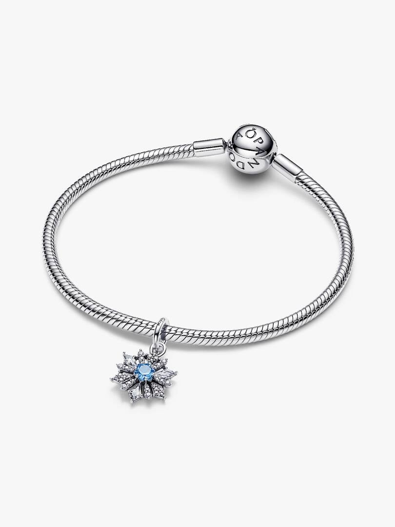 Pandora Disney Frozen Queen Elsa Snowflake Dangle Charm Sterling silver