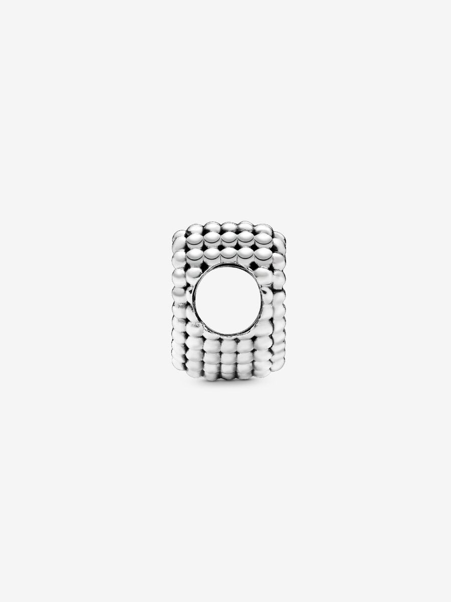 PANDORA Beaded Open Heart Charm - Compatible with PANDORA Moments - Gift for Her - Made with Sterling Silver - with Gift Box