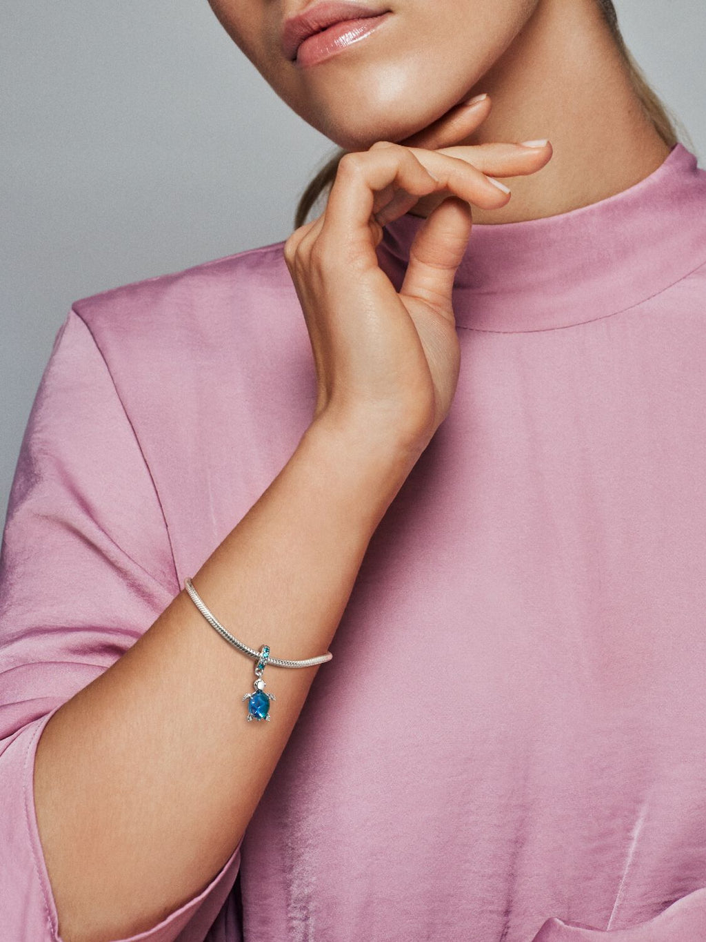 Pandora Murano Glass Sea Turtle Dangle Charm 798939C01