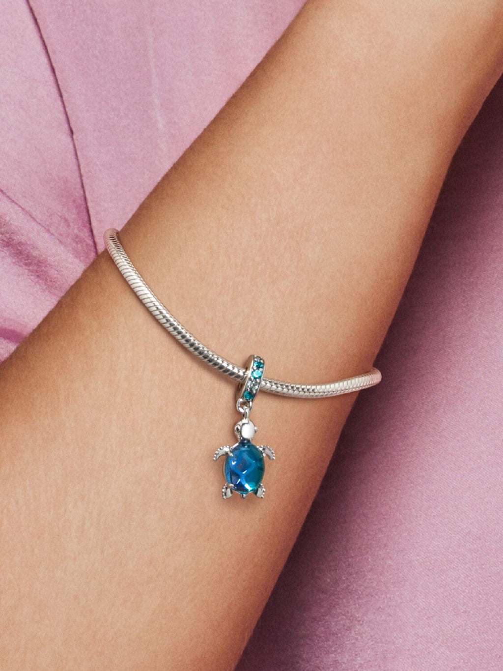 Pandora Murano Glass Sea Turtle Dangle Charm 798939C01