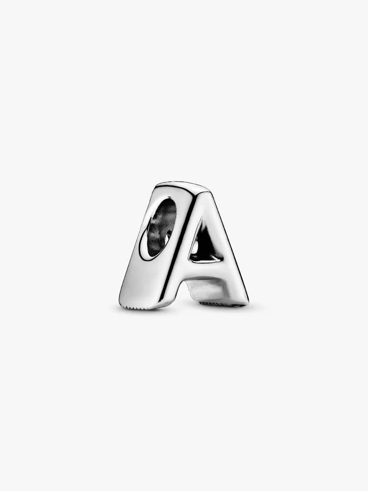 Pandora Letter A Alphabet Charm Silver