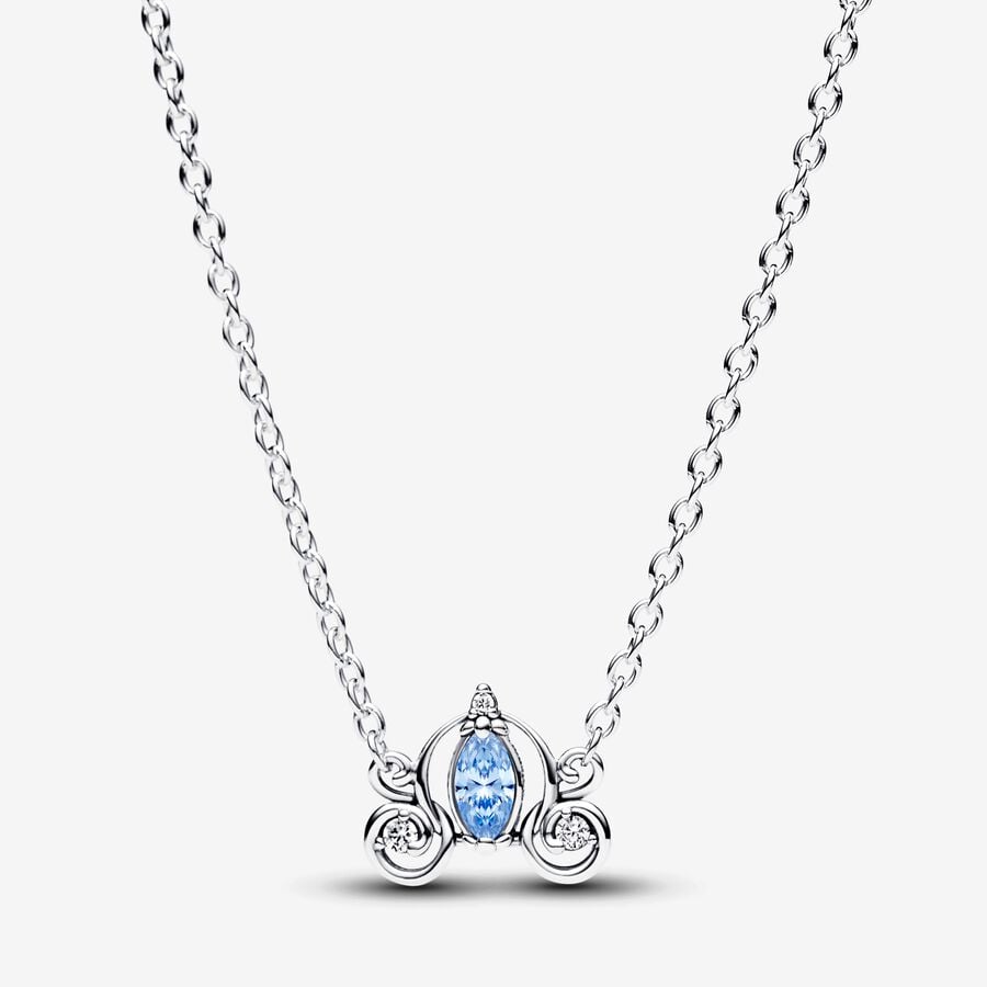 Princess Carriage Pendant Necklace – 17.7"