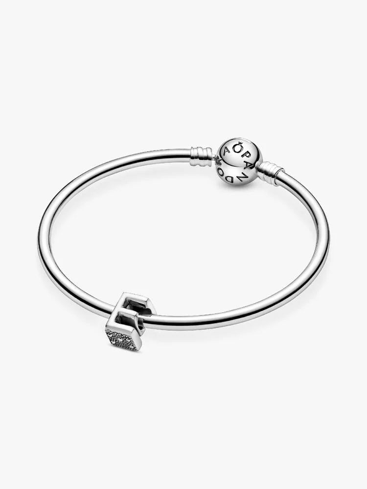Pandora Letter E Alphabet Charm Silver