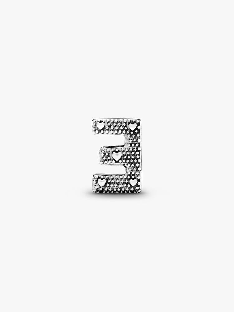 Pandora Letter E Alphabet Charm Silver
