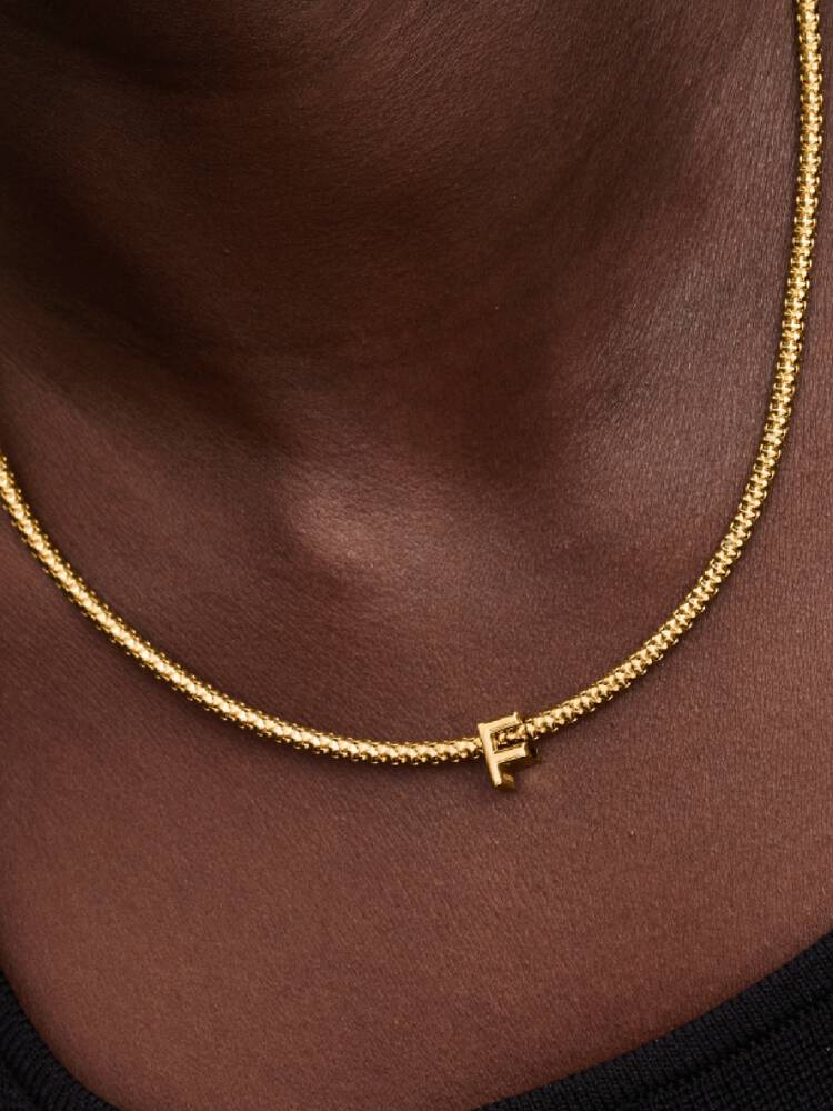 Pandora Letter F Alphabet Charm Gold