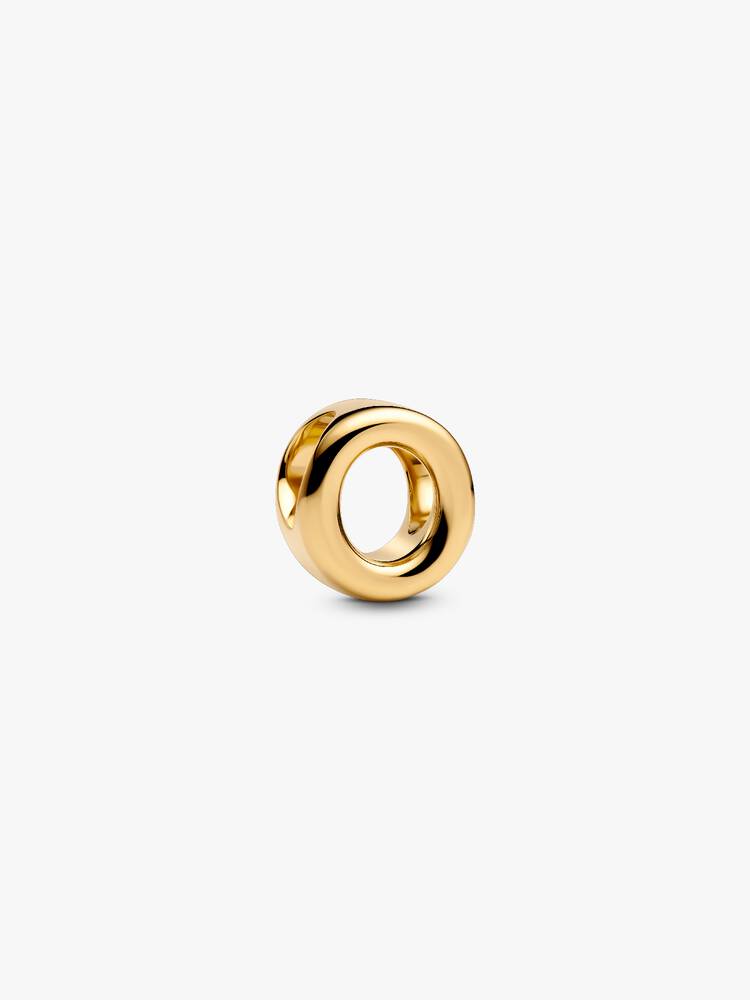 Pandora Letter O Alphabet Charm Gold