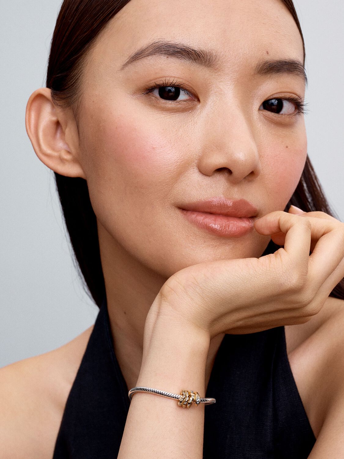 Pandora Curled Snake Charm