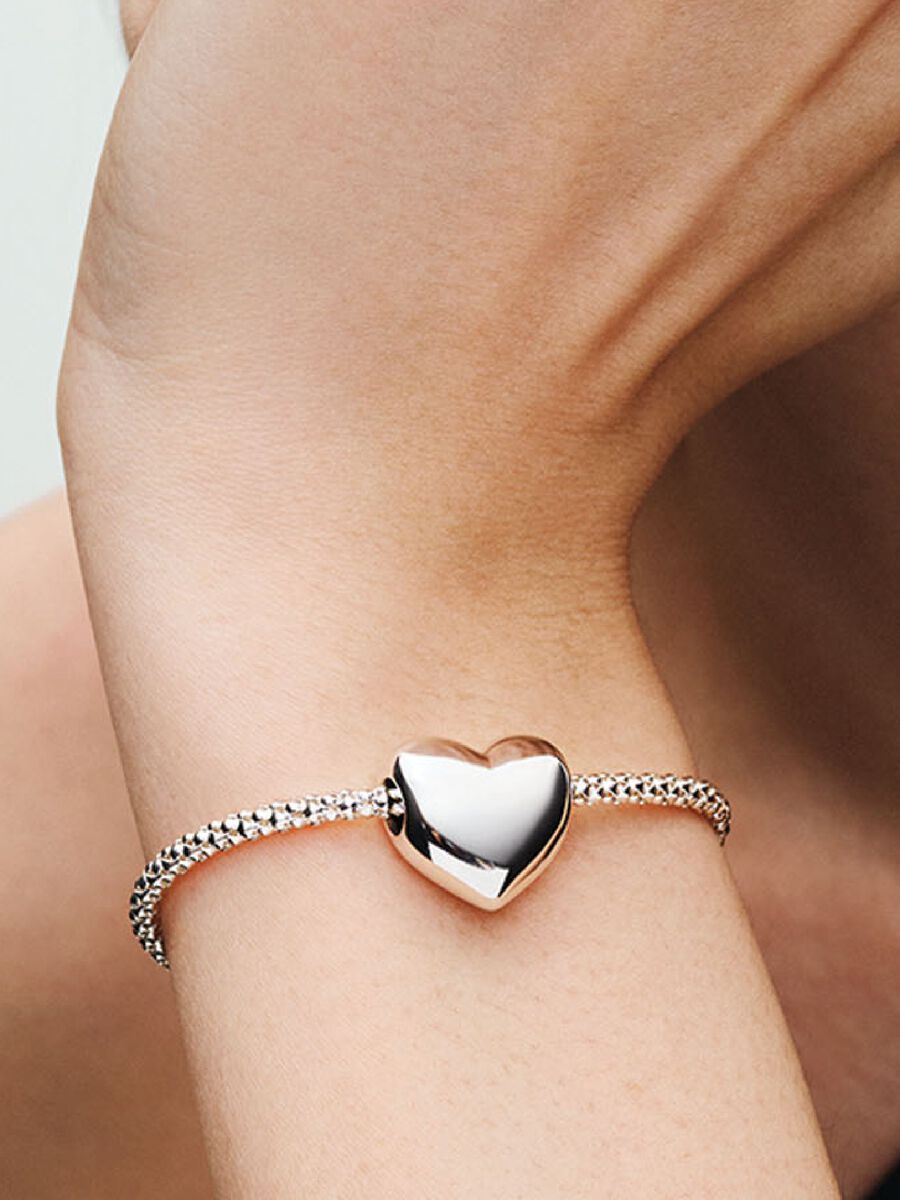 Pandora Moments Studded Chain Slider Bracelet Sterling silver 593090C00-2