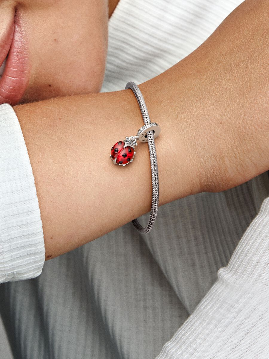 Pandora Red Ladybird Dangle Charm