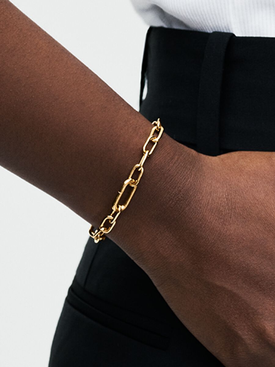 Pandora ME Small-Link Chain Bracelet 14k gold plating