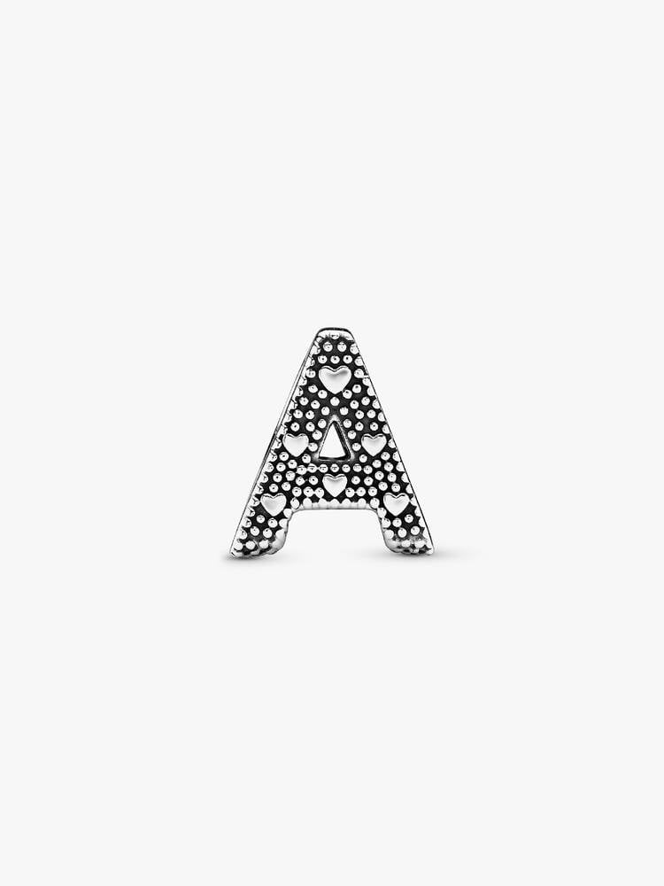 Pandora Letter A Alphabet Charm Silver