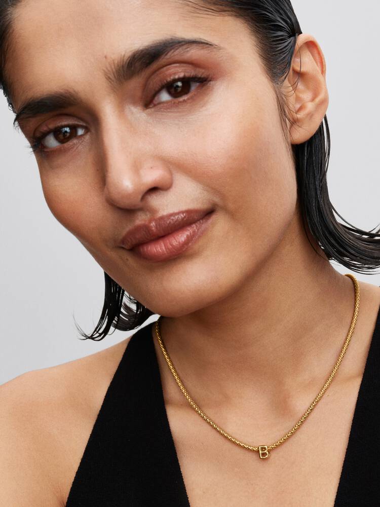 Pandora Letter B Alphabet Charm Gold