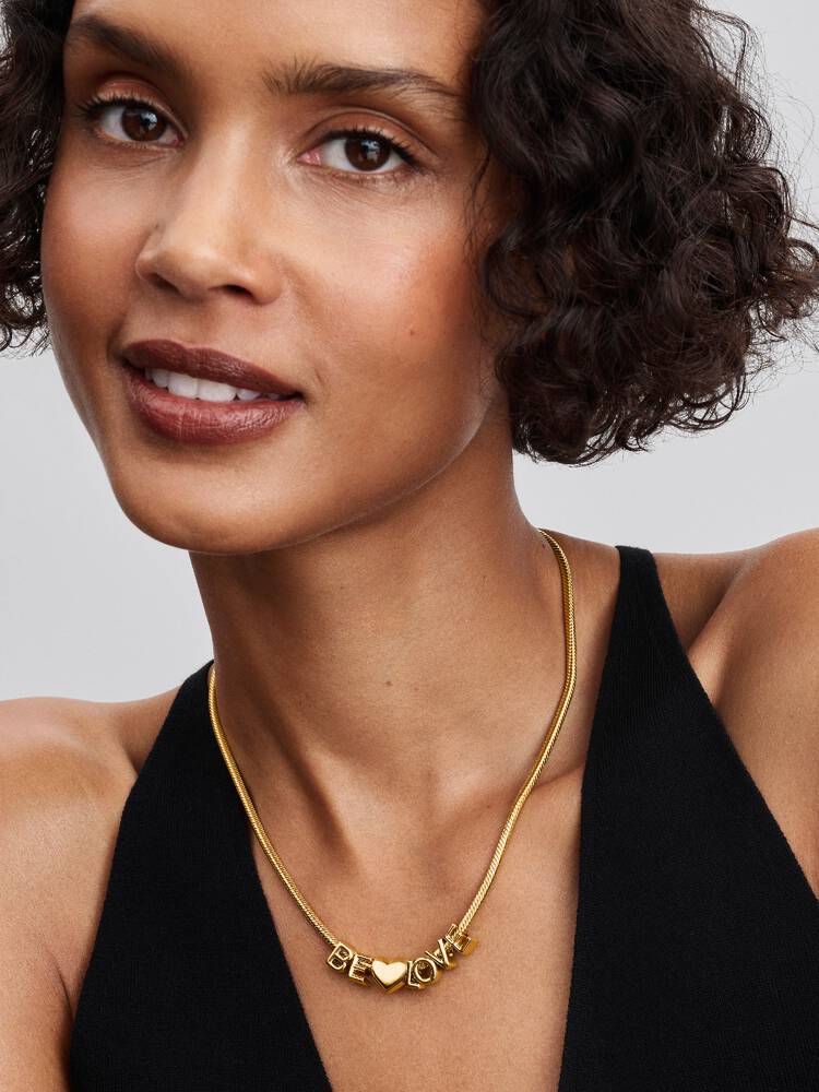 Pandora Letter B Alphabet Charm Gold