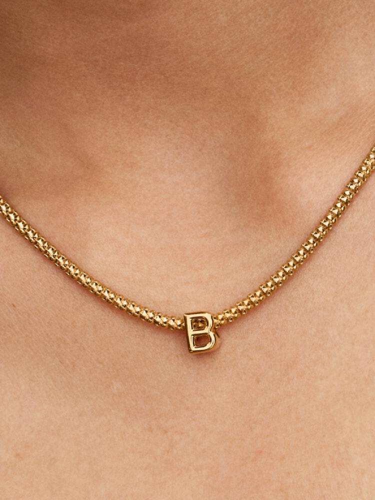 Pandora Letter B Alphabet Charm Gold