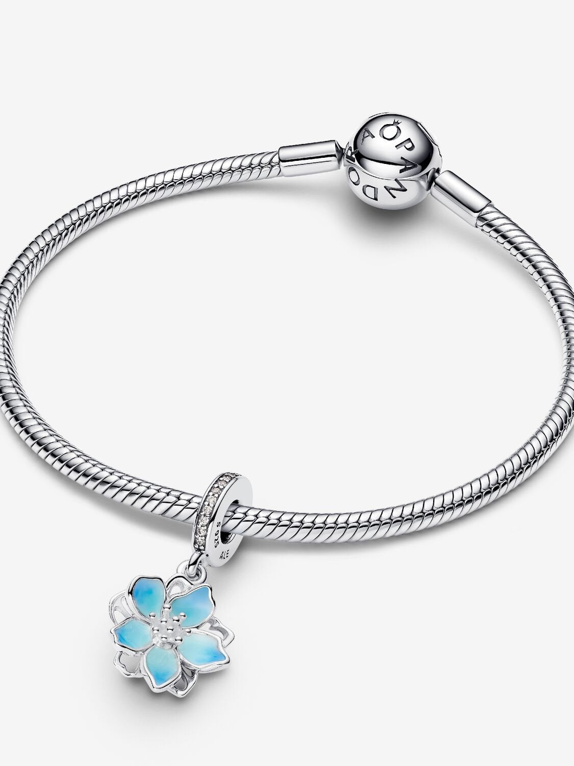 Pandora Blue Blossom Dangle Charm