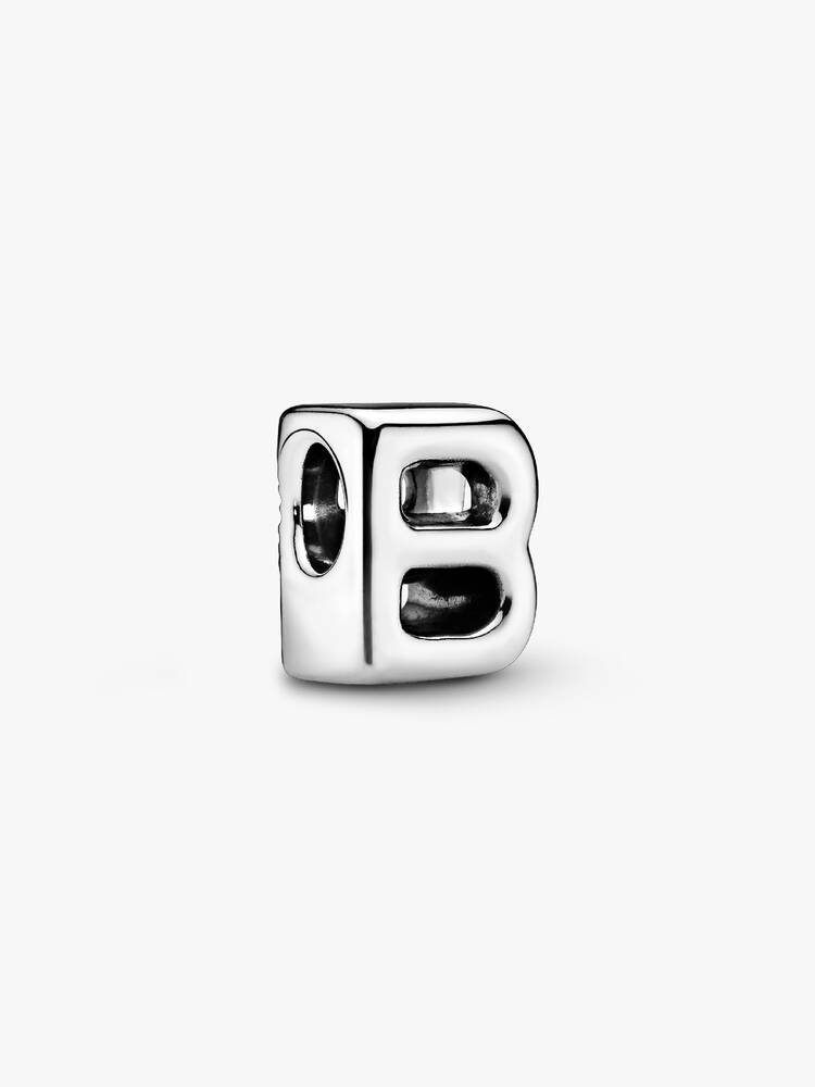 Pandora Letter B Alphabet Charm Silver