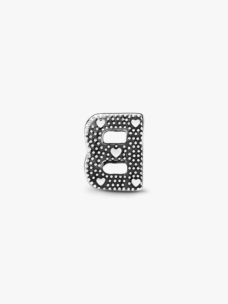 Pandora Letter B Alphabet Charm Silver