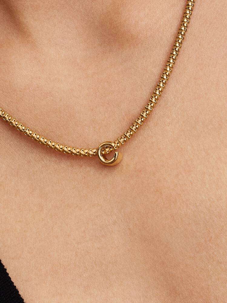 Pandora Letter C Alphabet Charm Gold