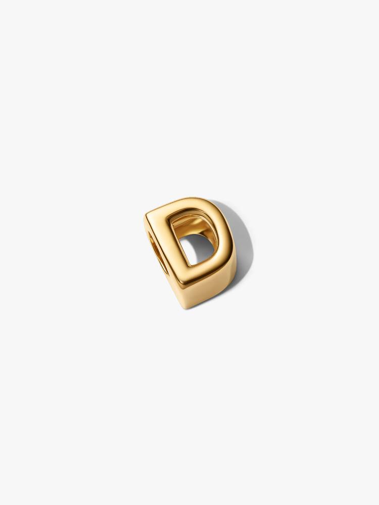 Pandora Letter D Alphabet Charm Gold
