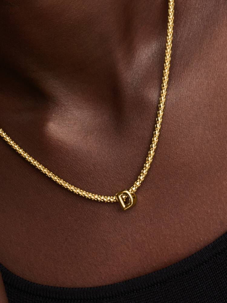 Pandora Letter D Alphabet Charm Gold