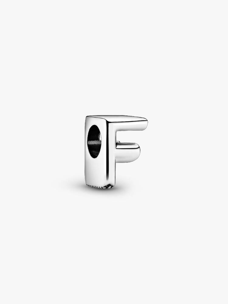 Pandora Letter F Alphabet Charm Silver