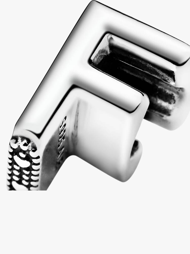 Pandora Letter F Alphabet Charm Silver