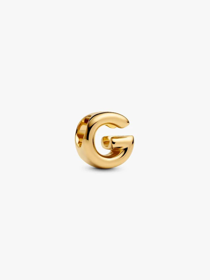 Pandora Letter G Alphabet Charm Gold