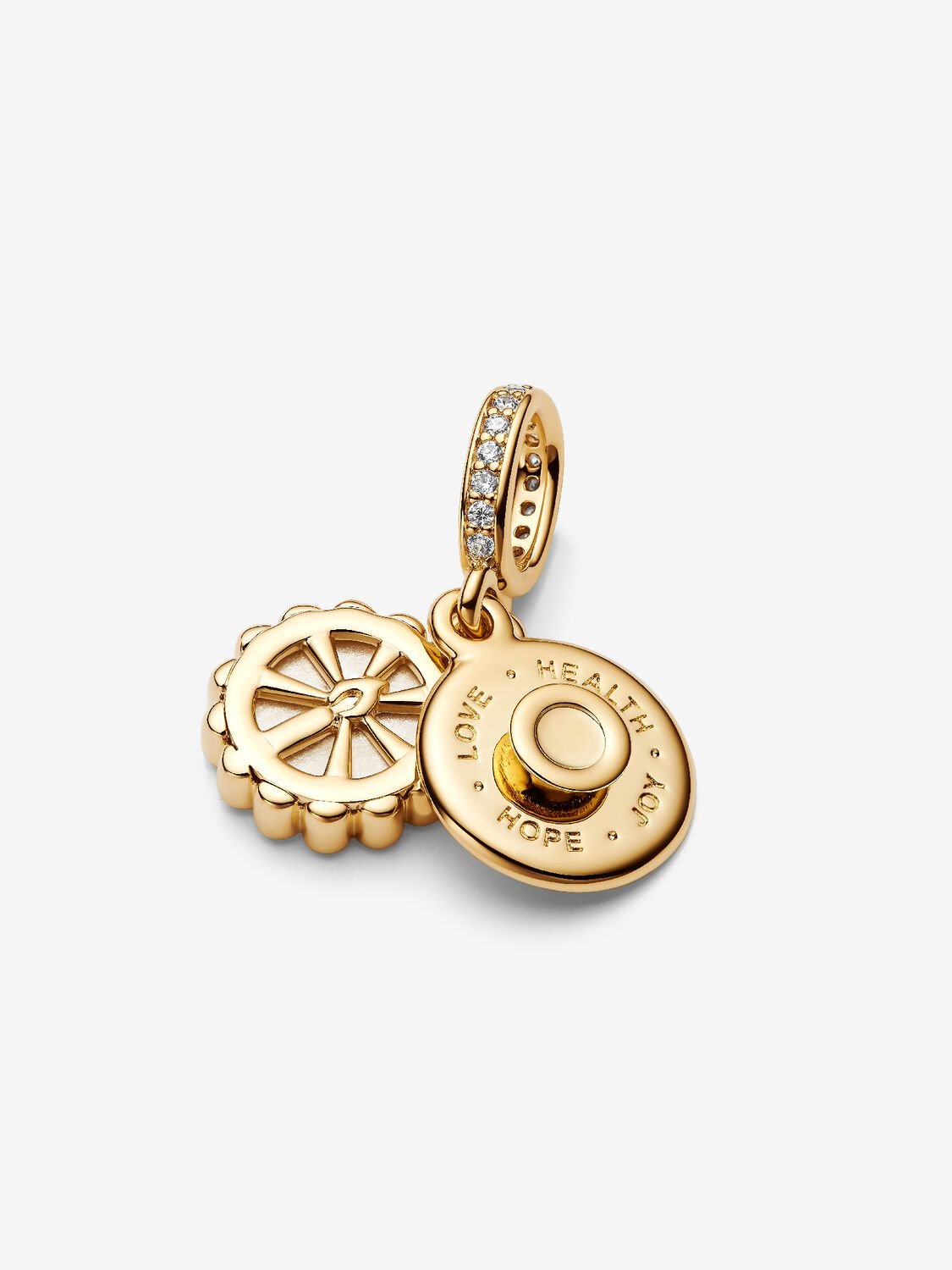 Pandora Happy Birthday Cake Dangle Charm 14k gold plating