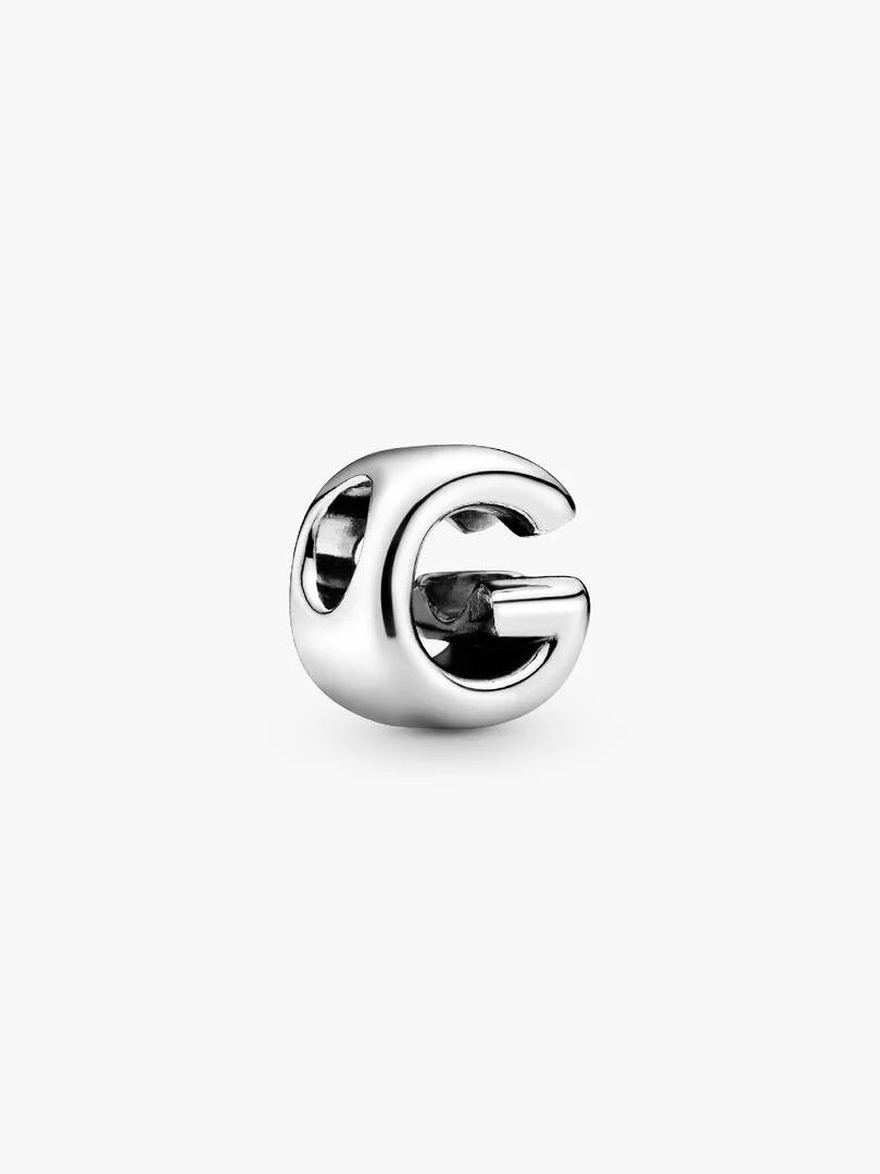 Pandora Letter G Alphabet Charm Silver