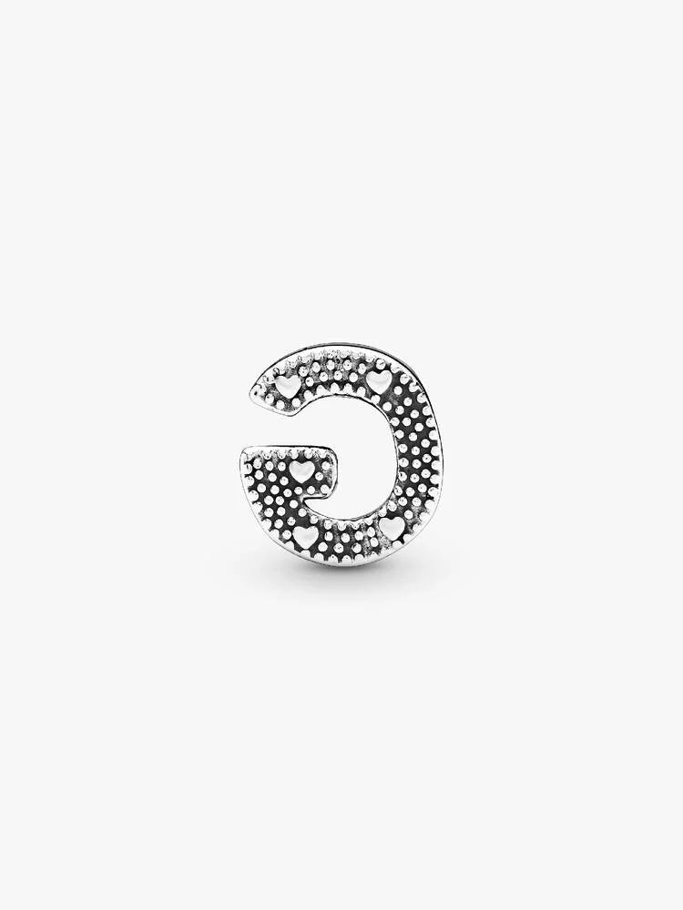 Pandora Letter G Alphabet Charm Silver