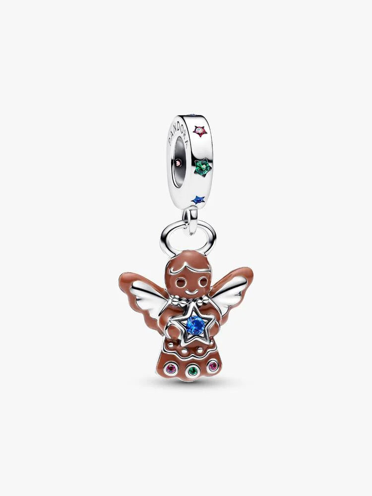 Pandora Gingerbread Angel Dangle Charm