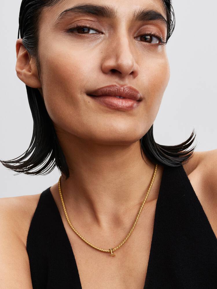 Pandora Letter I Alphabet Charm Gold