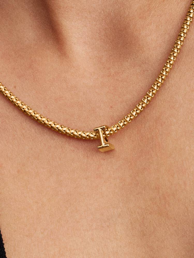Pandora Letter I Alphabet Charm Gold