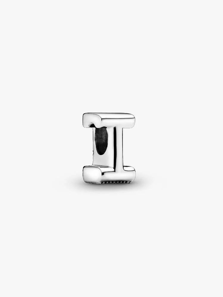 Pandora Letter I Alphabet Charm Silver