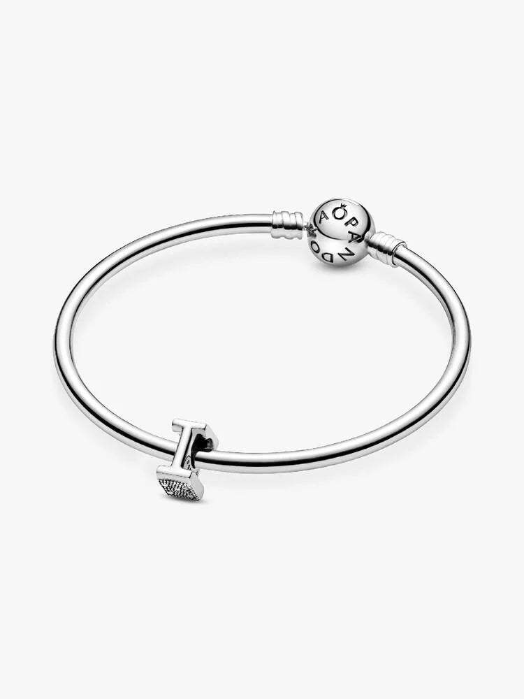 Pandora Letter I Alphabet Charm Silver