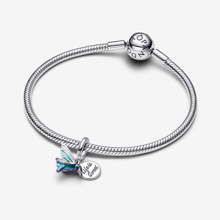 Pandora Hummingbird Double Dangle Charm