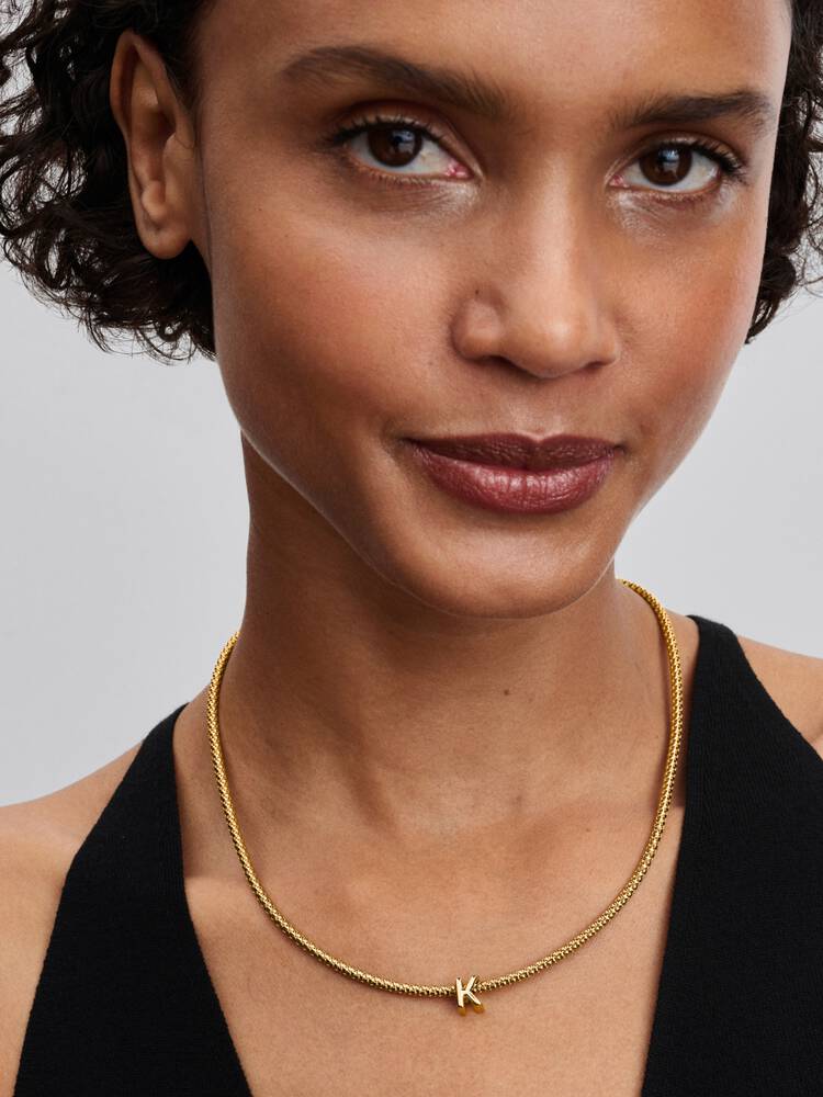 Pandora Letter K Alphabet Charm Gold