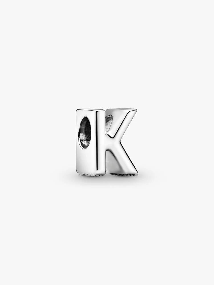 Pandora Letter K Alphabet Charm Silver