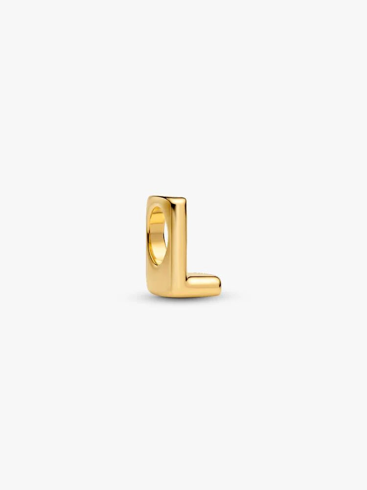 Pandora Letter L Alphabet Charm Gold