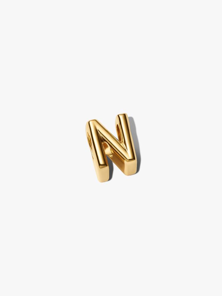 Pandora Letter N Alphabet Charm Gold
